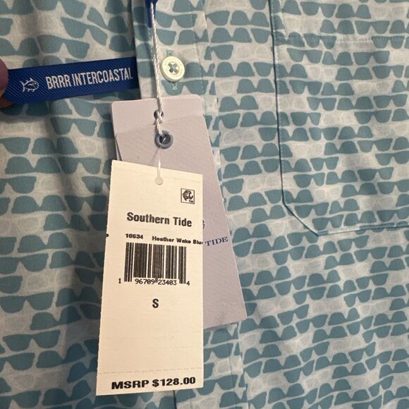 NWT Southern Tide Brrr Stay Shady Sport Shirt Mens Small Sunglasses Print $128 - Picture 5 of 10